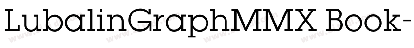 LubalinGraphMMX Book字体转换 LubalinGraphMMX Book字体转换